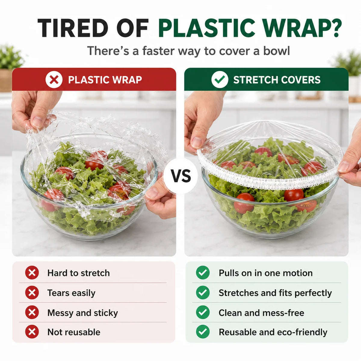 Disposable Stretch Food Covers.