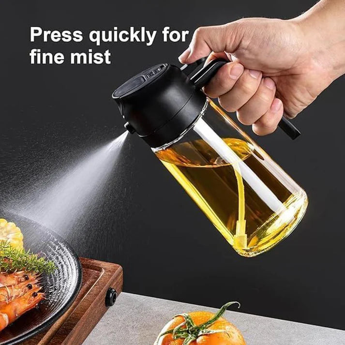 2-in-1 Oil Dispenser & Sprayer Bottle.
