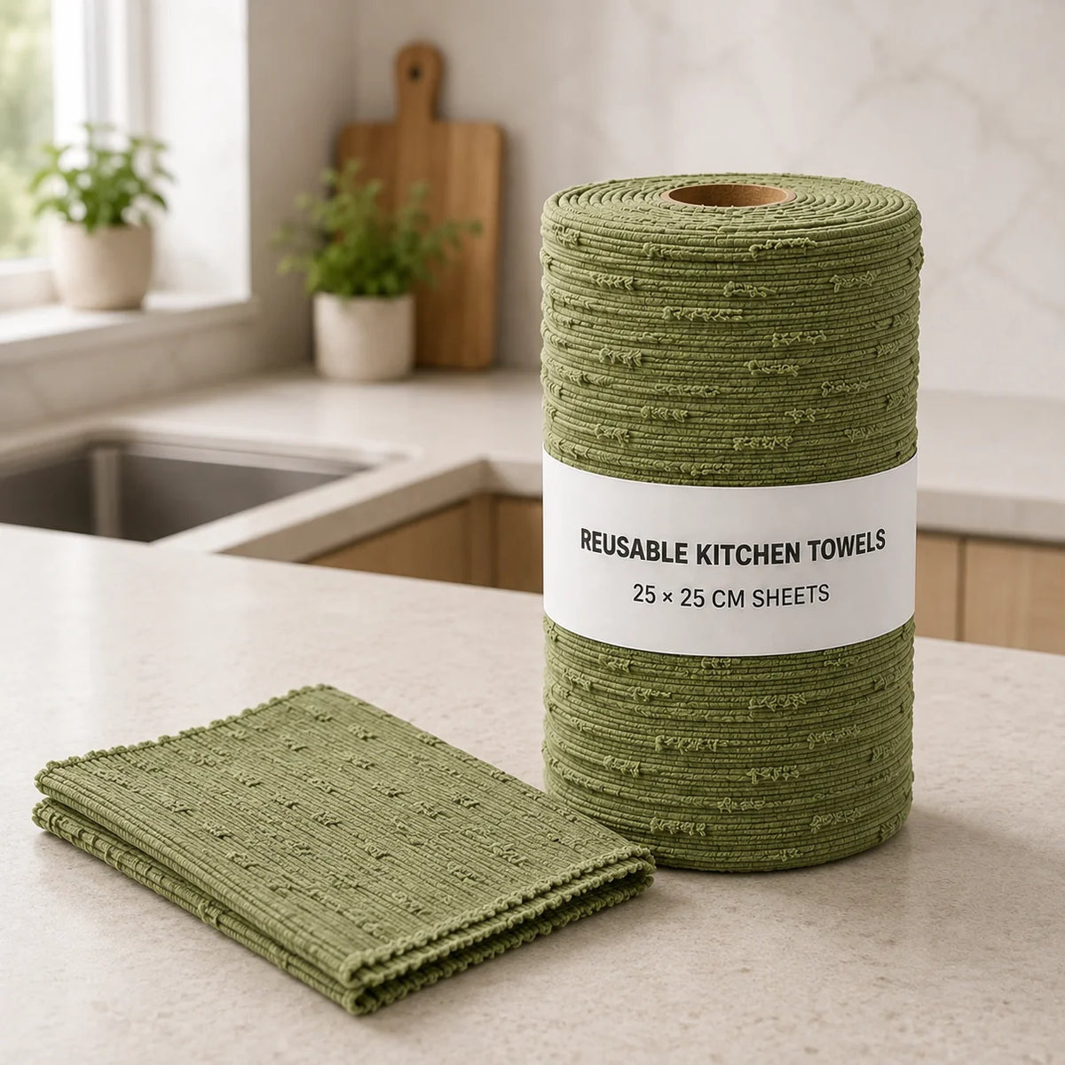 Reusable Bamboo Towels.