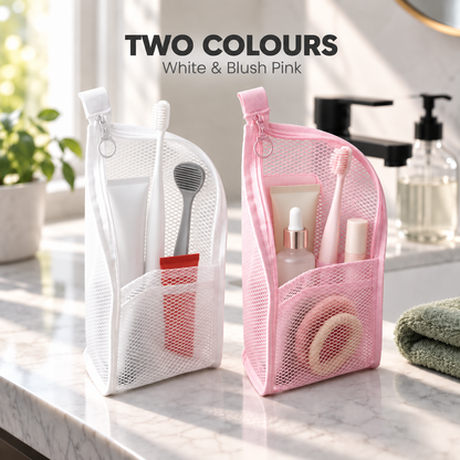 Mesh Zipper Travel Toiletry Bag