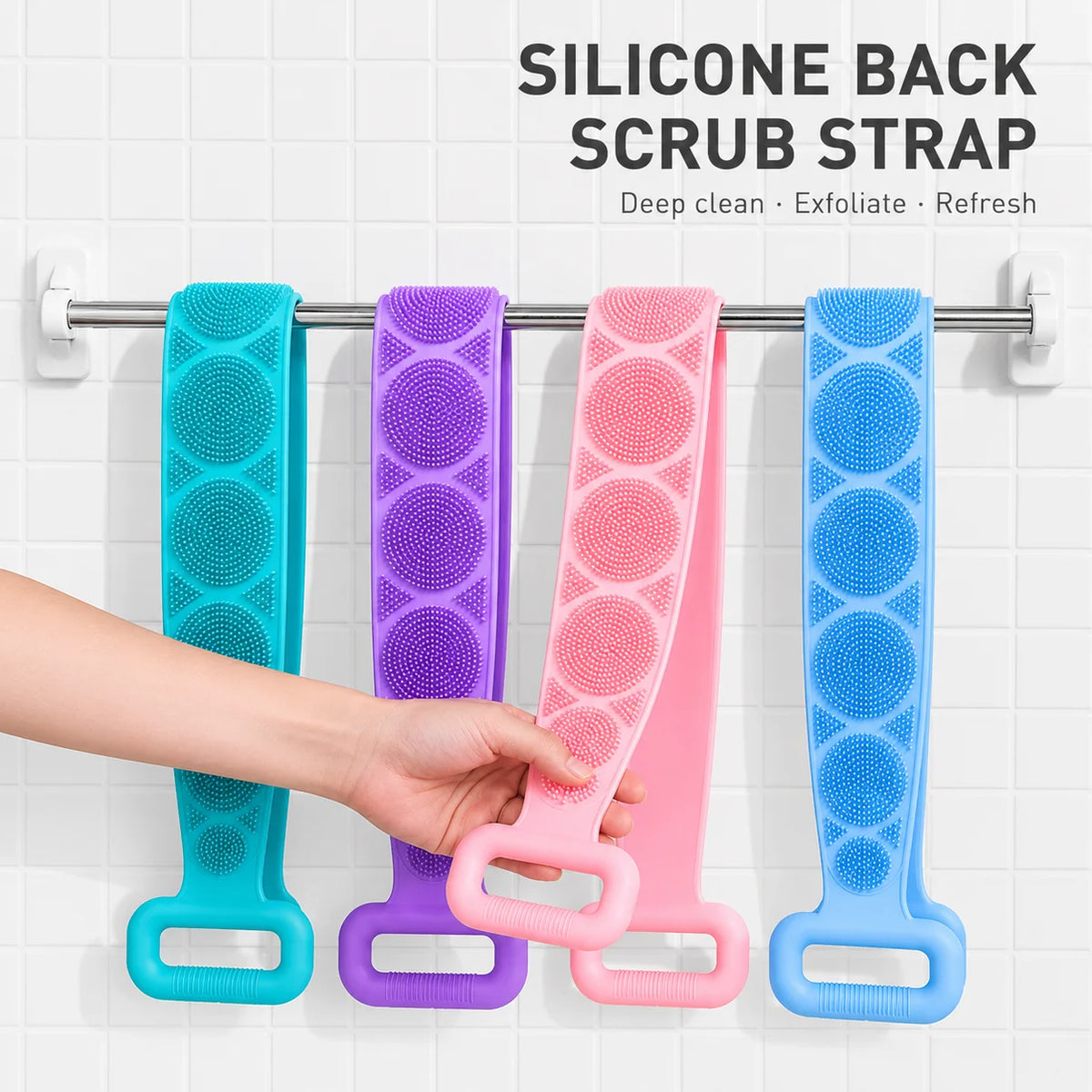 Exfoliating Back Scrubber.