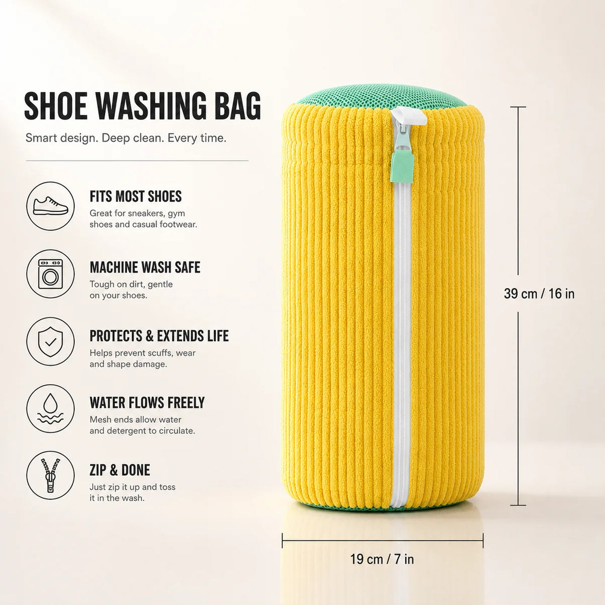 Shoe Cleaning Bag.