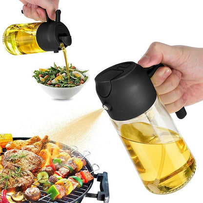2-in-1 Oil Dispenser & Sprayer Bottle.