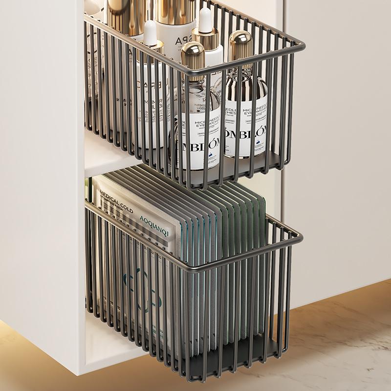Pull-Out Cabinet Organizer Basket.