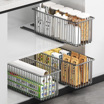 Pull-Out Cabinet Organizer Basket.