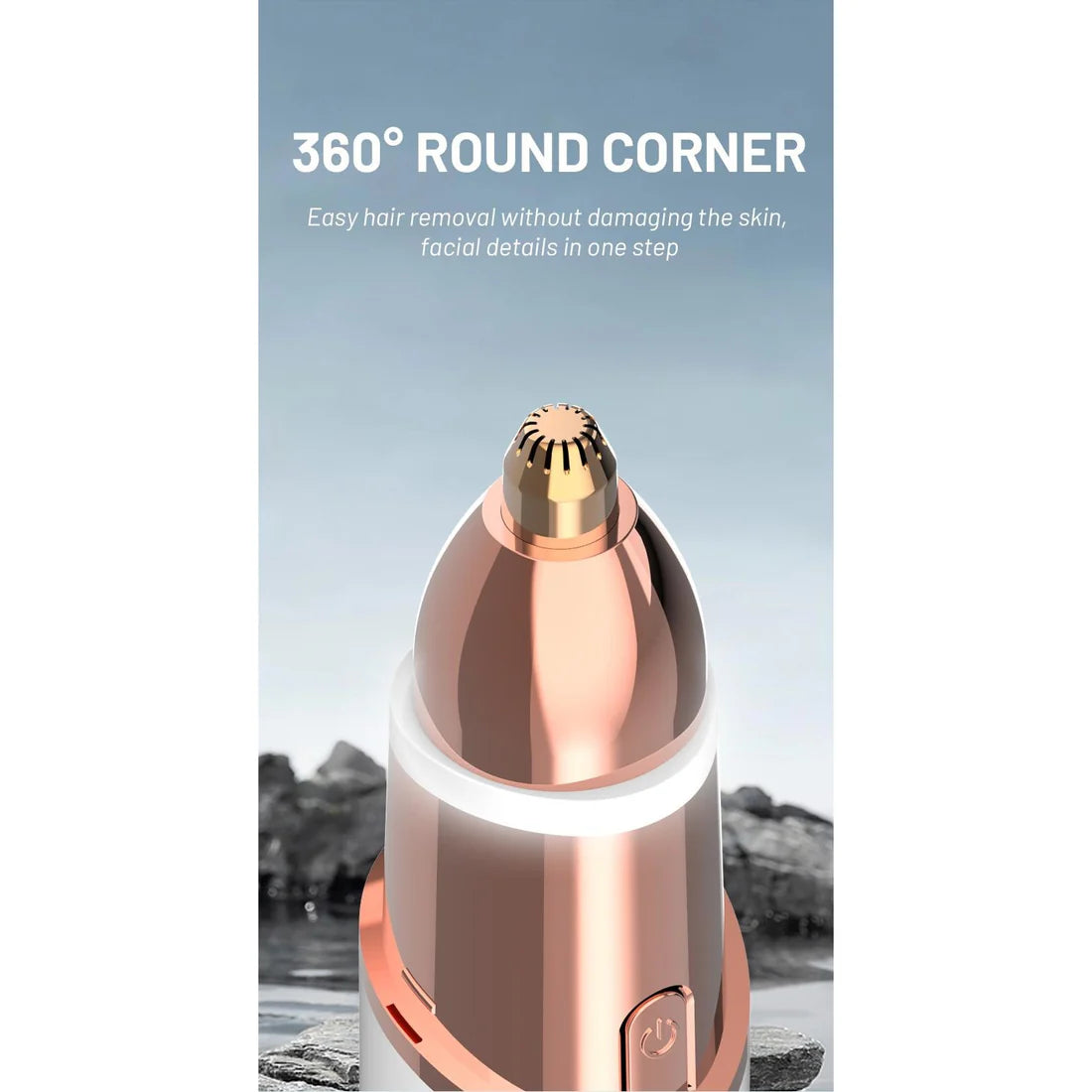 Premium 2-in-1 Facial Hair Remover & Nose Trimmer